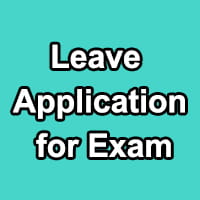 Leave Application for Exam to Office