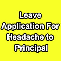 Absent Application Due to Headache