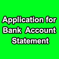 Request for Bank Statement Letter