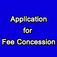 Application for Fee Concession school college