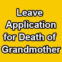 Emergency leave for grandparents death