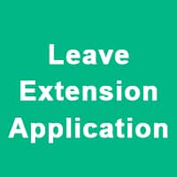 application for extension of leave