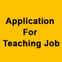 Simple Application for Teaching Job