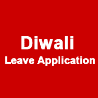 Leave Application For Festival Of Diwali